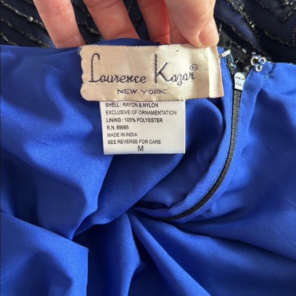 Stunning Geometric Pattern Beaded Cocktail Dress - Picture 14 of 16